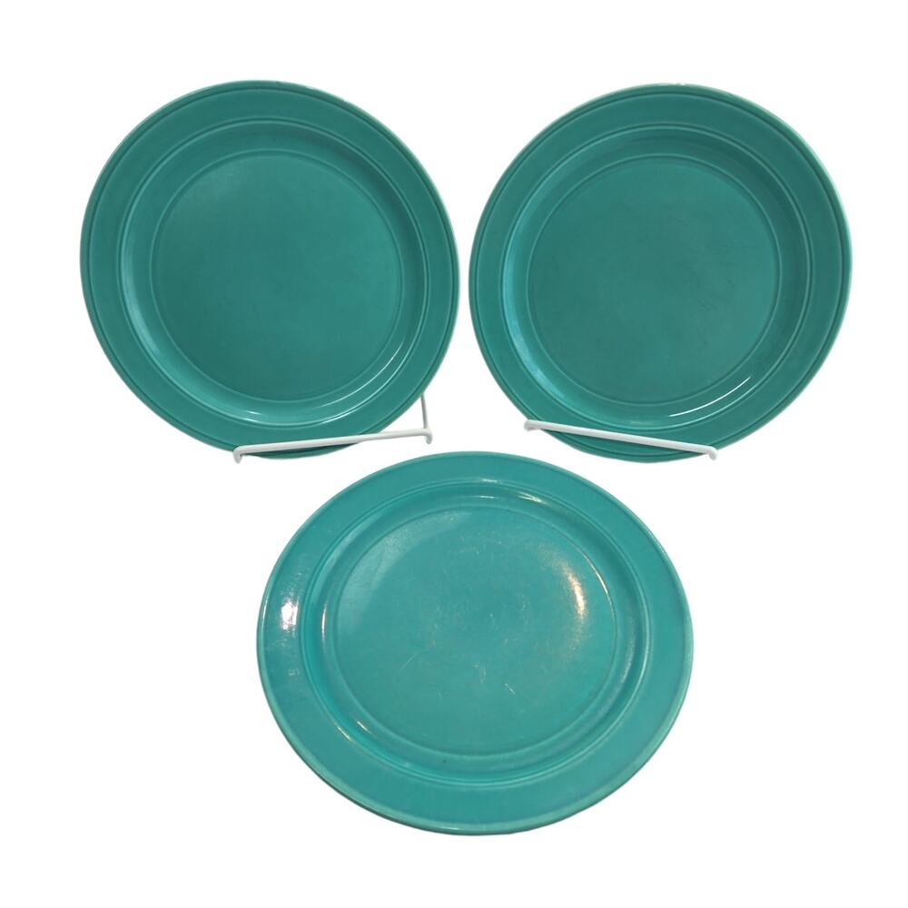 Vernon Kilns | 3 Vintage, Early California, Vernonware Plates | Size 9.5 inches